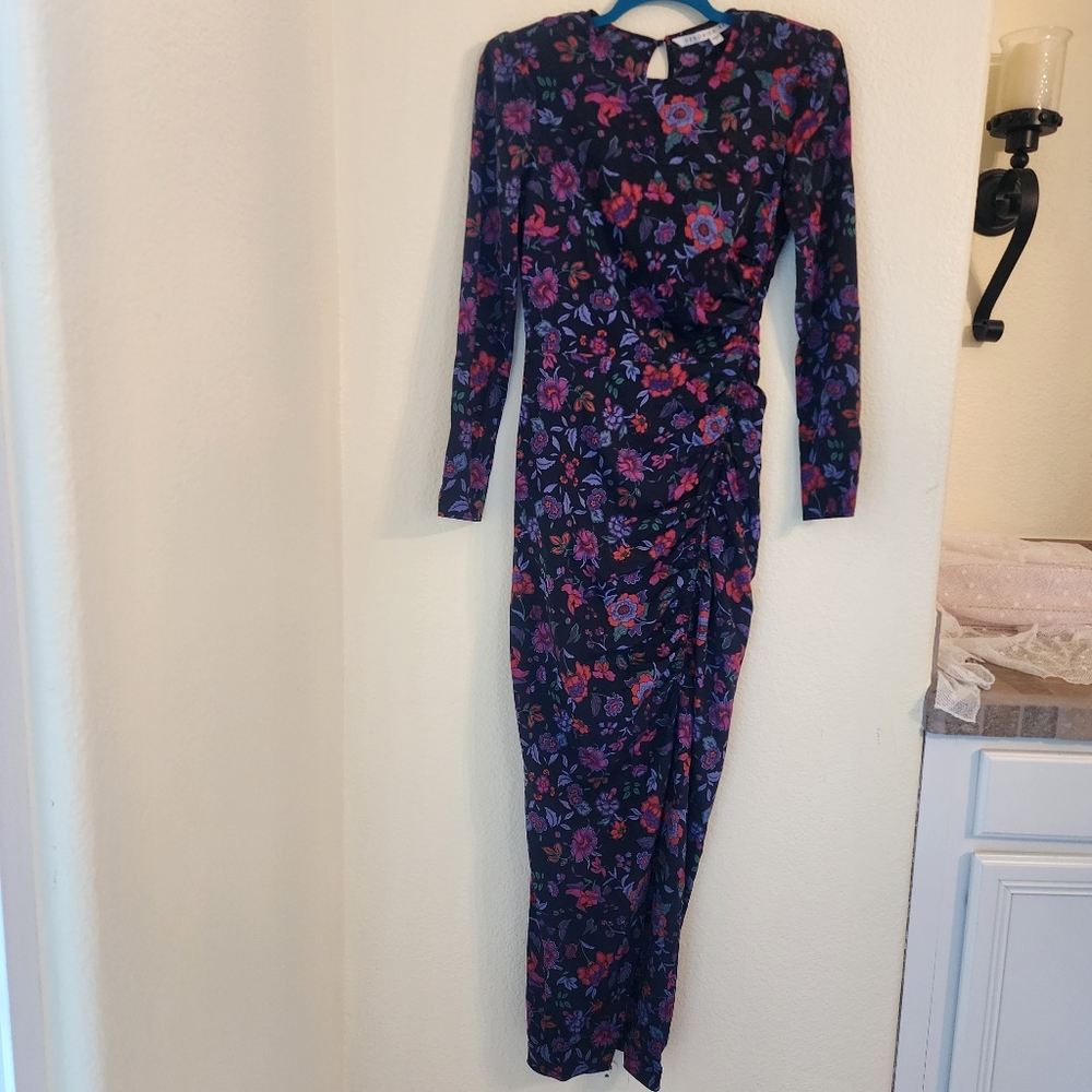 Veronica Beard Selena Dress in Black Floral Size 0